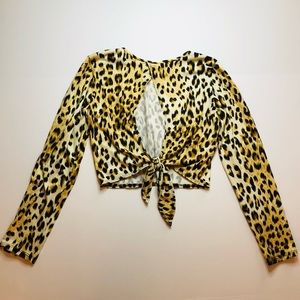Leopard Crop Top